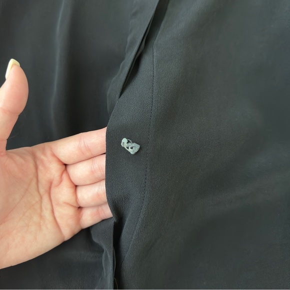 Frame Gillian Silk Puff Sleeve Top - Picture 5 of 6